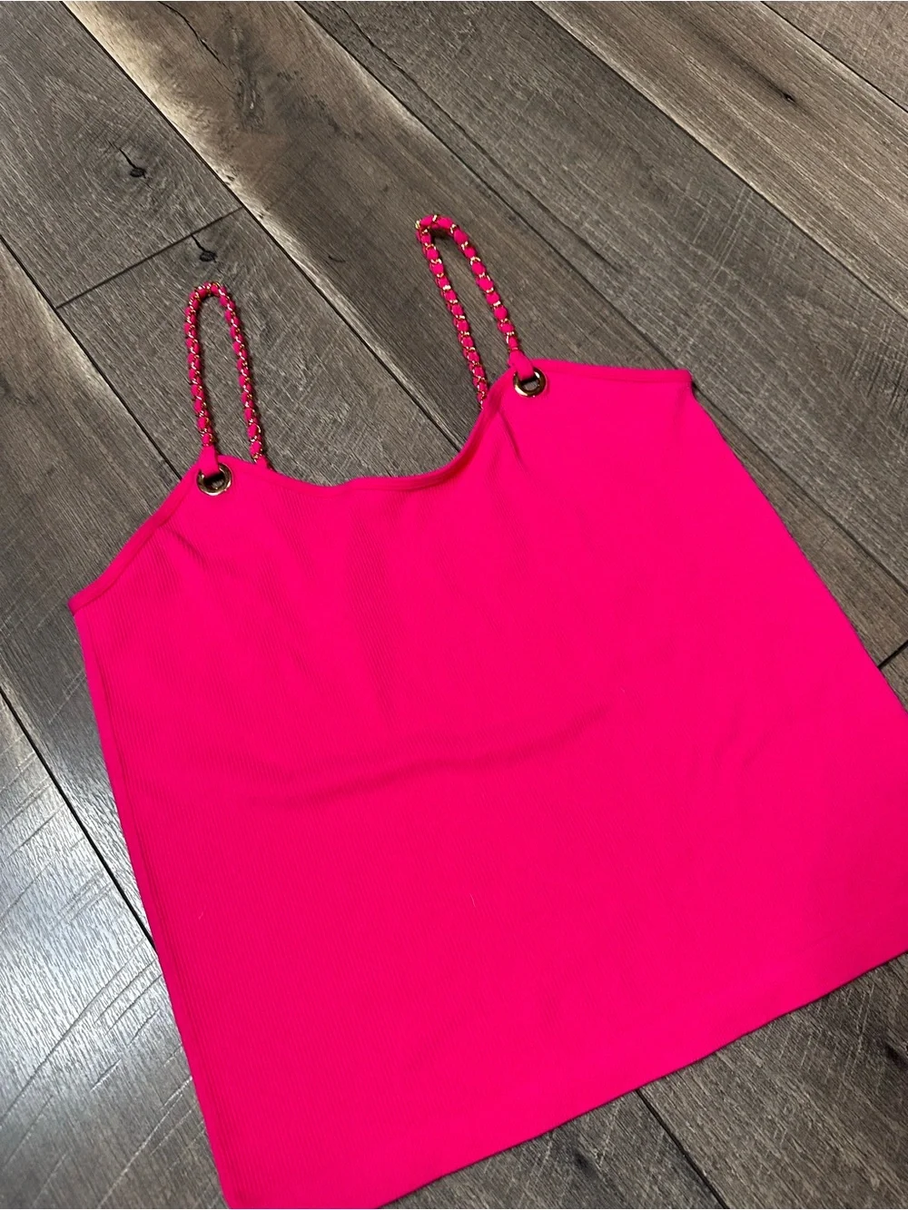 Fct Chain Strappy Ribbed Tank Top - Picture 2 of 6
